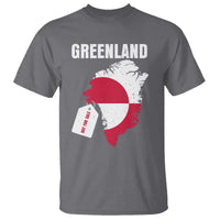 Greenland Not For Sale Patriotic T Shirt Grunge Flag and Price Tag Protest