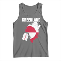 Greenland Not For Sale Patriotic Tank Top Grunge Flag and Price Tag Protest
