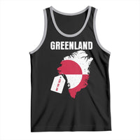 Greenland Not For Sale Patriotic Tank Top Grunge Flag and Price Tag Protest