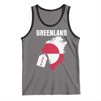 Greenland Not For Sale Patriotic Tank Top Grunge Flag and Price Tag Protest