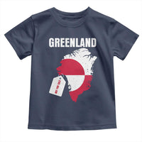 Greenland Not For Sale Patriotic Toddler T Shirt Grunge Flag and Price Tag Protest