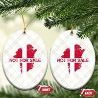 Denmark Stand With Greenland Not For Sale Ceramic Ornament Danish Flag Unity Support Protest