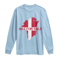 Denmark Stand With Greenland Not For Sale Long Sleeve Shirt Danish Flag Unity Support Protest