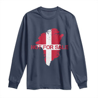Denmark Stand With Greenland Not For Sale Long Sleeve Shirt Danish Flag Unity Support Protest