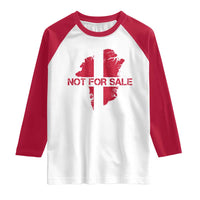 Denmark Stand With Greenland Not For Sale Raglan Shirt Danish Flag Unity Support Protest