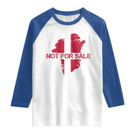 Denmark Stand With Greenland Not For Sale Raglan Shirt Danish Flag Unity Support Protest