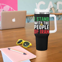 I Stand With The People of Iran Tumbler With Handle Iranian Revolution Freedom Supporter