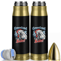 Greenland Is Not For Sale Protest Bullet Tumbler Aggressive Polar Bear with Middle Finger Graphic