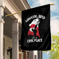 Polar Bear Greenland Flag Graphic Garden Flag It's a Cool Place Arctic Circle