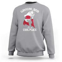 Polar Bear Greenland Flag Graphic Sweatshirt It's a Cool Place Arctic Circle