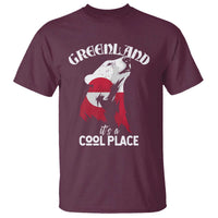 Polar Bear Greenland Flag Graphic T Shirt It's a Cool Place Arctic Circle