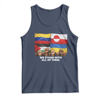We Stand With Venezuela Greenland Ukraine Palestine Tank Top Solidarity Fists Flags Global Support