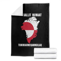 Kalaallit Nunaat Tuniniagaanngilaq Greenlandic Throw Blanket Greenland Is Not For Sale Patriotic Grunge Flag