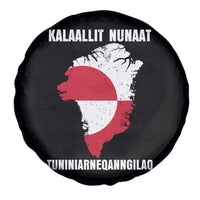Kalaallit Nunaat Tuniniagaanngilaq Greenlandic Spare Tire Cover Greenland Is Not For Sale Patriotic Grunge Flag