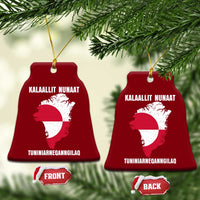 Kalaallit Nunaat Tuniniagaanngilaq Greenlandic Ceramic Ornament Greenland Is Not For Sale Patriotic Grunge Flag