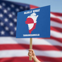 Kalaallit Nunaat Tuniniagaanngilaq Greenlandic Protest Sign Greenland Is Not For Sale Patriotic Grunge Flag