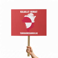 Kalaallit Nunaat Tuniniagaanngilaq Greenlandic Protest Sign Greenland Is Not For Sale Patriotic Grunge Flag