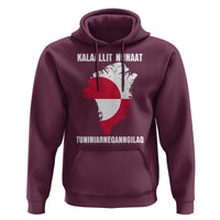 Kalaallit Nunaat Tuniniagaanngilaq Greenlandic Hoodie Greenland Is Not For Sale Patriotic Grunge Flag