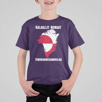 Kalaallit Nunaat Tuniniagaanngilaq Greenlandic T Shirt For Kid Greenland Is Not For Sale Patriotic Grunge Flag