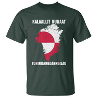Kalaallit Nunaat Tuniniagaanngilaq Greenlandic T Shirt Greenland Is Not For Sale Patriotic Grunge Flag