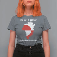 Kalaallit Nunaat Tuniniagaanngilaq Greenlandic T Shirt For Women Greenland Is Not For Sale Patriotic Grunge Flag