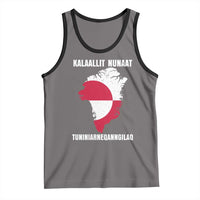 Kalaallit Nunaat Tuniniagaanngilaq Greenlandic Tank Top Greenland Is Not For Sale Patriotic Grunge Flag