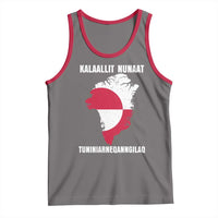 Kalaallit Nunaat Tuniniagaanngilaq Greenlandic Tank Top Greenland Is Not For Sale Patriotic Grunge Flag