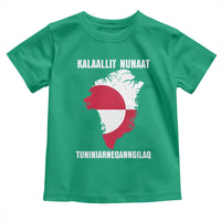 Kalaallit Nunaat Tuniniagaanngilaq Greenlandic Toddler T Shirt Greenland Is Not For Sale Patriotic Grunge Flag
