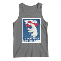 I Stand With Greenland Polar Bear Resist Tank Top Vintage Patriotic Propaganda Sovereignty Protest