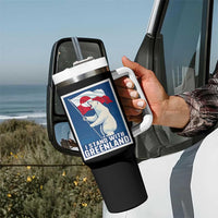 I Stand With Greenland Polar Bear Resist Tumbler With Handle Vintage Patriotic Propaganda Sovereignty Protest