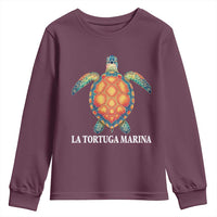 La Tortuga Marina Youth Sweatshirt Sea Turtle Gulf Of Mexico Forever
