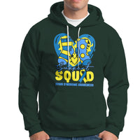 Support Squad Down Syndrome Awareness Blue & Yellow Socks Inspirational Trisomy 21 Extra Chromosome, Down Syndrome Shirt Hoodie - Wonder Print Shop