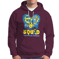 Support Squad Down Syndrome Awareness Blue & Yellow Socks Inspirational Trisomy 21 Extra Chromosome, Down Syndrome Shirt Hoodie - Wonder Print Shop
