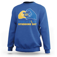World Down Syndrome Day 321 Mar 21st Down Syndrome Awareness Ribbon Support Trisomy 21 Extra Chromosome, Down Syndrome Shirt Sweatshirt - Wonder Print Shop