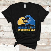 World Down Syndrome Day 321 Mar 21st Down Syndrome Awareness Ribbon Support Trisomy 21 Extra Chromosome, Down Syndrome Shirt T Shirt - Wonder Print Shop