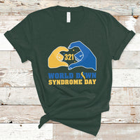 World Down Syndrome Day 321 Mar 21st Down Syndrome Awareness Ribbon Support Trisomy 21 Extra Chromosome, Down Syndrome Shirt T Shirt - Wonder Print Shop