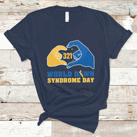 World Down Syndrome Day 321 Mar 21st Down Syndrome Awareness Ribbon Support Trisomy 21 Extra Chromosome, Down Syndrome Shirt T Shirt - Wonder Print Shop