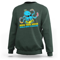 Rock Your Socks Funny Octopus World Down Syndrome Awareness Inspirational Trisomy 21 Extra Chromosome, Down Syndrome Shirt Sweatshirt - Wonder Print Shop