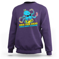 Rock Your Socks Funny Octopus World Down Syndrome Awareness Inspirational Trisomy 21 Extra Chromosome, Down Syndrome Shirt Sweatshirt - Wonder Print Shop
