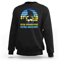 Extra Chromosome Extra Awesome Bigfoot Down Syndrome Awareness Inspirational Support Trisomy 21, Down Syndrome Shirt, Bigfoot Shirt Sweatshirt - Wonder Print Shop