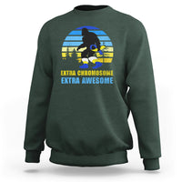 Extra Chromosome Extra Awesome Bigfoot Down Syndrome Awareness Inspirational Support Trisomy 21, Down Syndrome Shirt, Bigfoot Shirt Sweatshirt - Wonder Print Shop