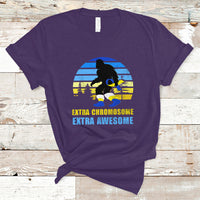 Extra Chromosome Extra Awesome Bigfoot Down Syndrome Awareness Inspirational Support Trisomy 21, Down Syndrome Shirt, Bigfoot Shirt T Shirt - Wonder Print Shop