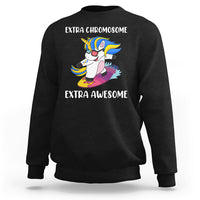 Extra Chromosome Extra Awesome Cute Unicorn Down Syndrome Awareness Support Trisomy 21, Down Syndrome Shirt, Unicorn Shirt Sweatshirt - Wonder Print Shop