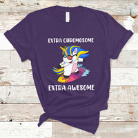 Extra Chromosome Extra Awesome Cute Unicorn Down Syndrome Awareness Support Trisomy 21, Down Syndrome Shirt, Unicorn Shirt T Shirt - Wonder Print Shop