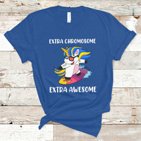 Extra Chromosome Extra Awesome Cute Unicorn Down Syndrome Awareness Support Trisomy 21, Down Syndrome Shirt, Unicorn Shirt T Shirt - Wonder Print Shop