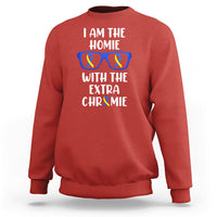 Down Syndrome I Am The Homie With An Extra Chromie Blue and Yellow Ribbon Extra Trisomy 21 Raise Awareness Inspirational Matching Sweatshirt - Wonder Print Shop
