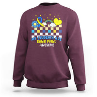 Down Syndrome Retro Groovy My Students Are Down Right Awesome Support Raise Awareness Teacher Sweatshirt - Wonder Print Shop