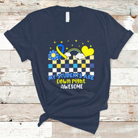 Down Syndrome Retro Groovy My Students Are Down Right Awesome Support Raise Awareness Teacher T Shirt - Wonder Print Shop
