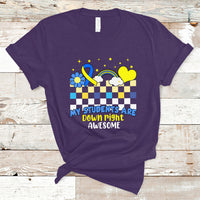 Down Syndrome Retro Groovy My Students Are Down Right Awesome Support Raise Awareness Teacher T Shirt - Wonder Print Shop