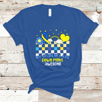 Down Syndrome Retro Groovy My Students Are Down Right Awesome Support Raise Awareness Teacher T Shirt - Wonder Print Shop